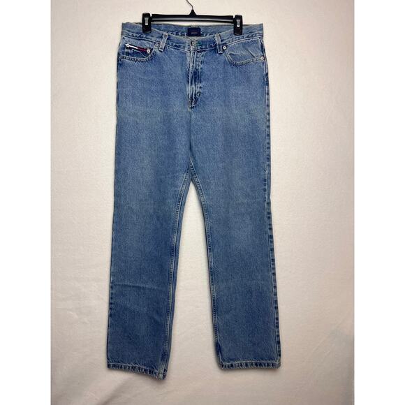 Tommy Hilfiger Women's Tommy Jeans Denim Logo Waist Size 34" SEE NOTES - Picture 1 of 9